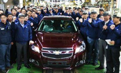The new Chevrolet Malibu from the front