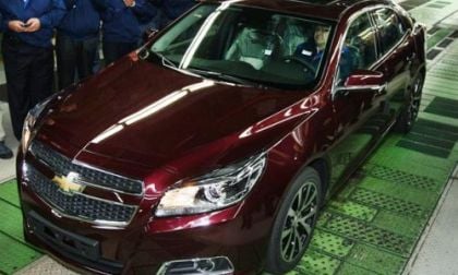 a high angle shot of the new Chevrolet Malibu