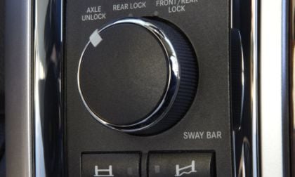 The 2012 Ram 2500 Power Wagon Laramie differential controls