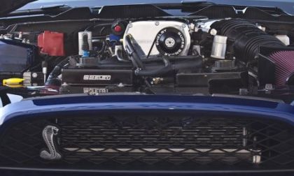 The engine of the 2012 Shelby 1000 Mustang 