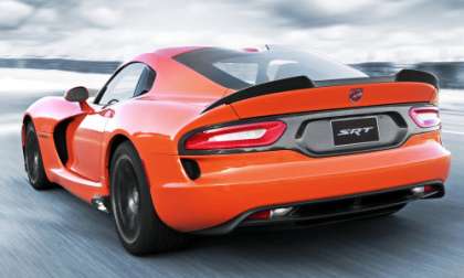 The back end of the 2014 SRT Viper TA 