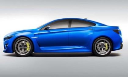 The side profile of the 2013 Subaru WRX Concept