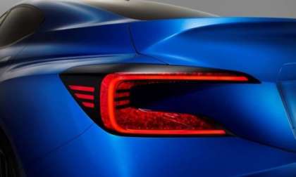 The tailllight of the 2013 Subaru WRX Concept