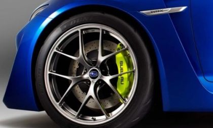 The wheel of the 2013 Subaru WRX Concept