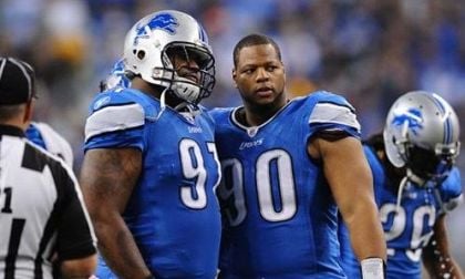 Ndamukong Suh is shown here on the right