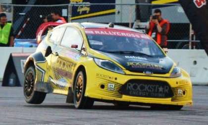 Tanner Foust's Ford Fiesta GRC car at the 2012 GRC Finale