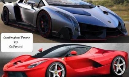 The Lamborghini Veneno and LaFerrari