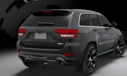 The 2013 Jeep Grand Cherokee SRT8 Vapor Edition rear end