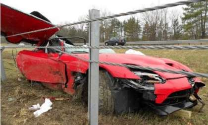 The first wrecked 2013 SRT Viper