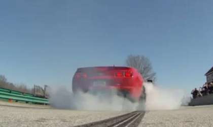 A screenshot captured from the ZL1 burnout video by YouTube user mr2pritch