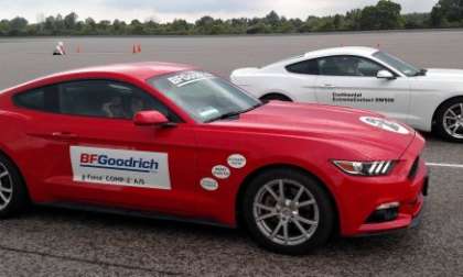 Ford Mustang V6 tire testing