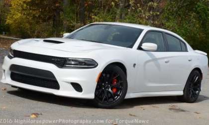 2015 dodge charger srt hellcat in white