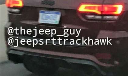 Jeep Trackhawk spy shots trailer hitch