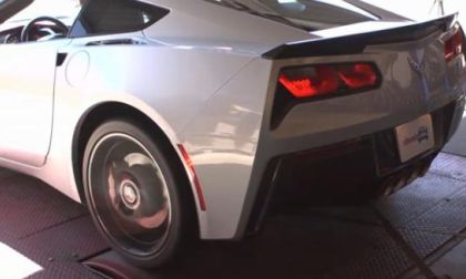 C7 Corvette on a dyno