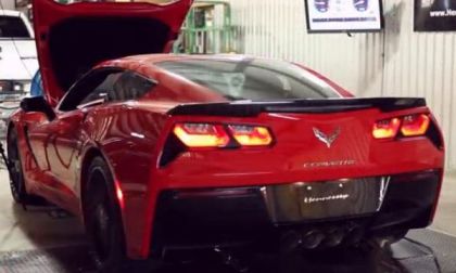 Hennessey HPE700 Corvette on the dyno