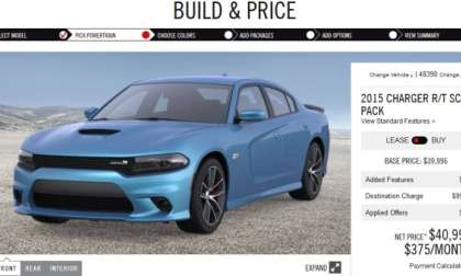 charger scat pack build page