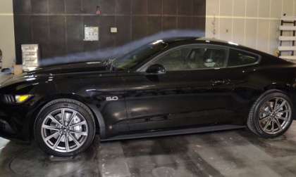The 2015 Ford Mustang GT in the wind tunnel