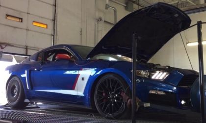 Roush Mustang on the dyno