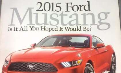 The 2015 Ford Mustang on the cover of Autoweek