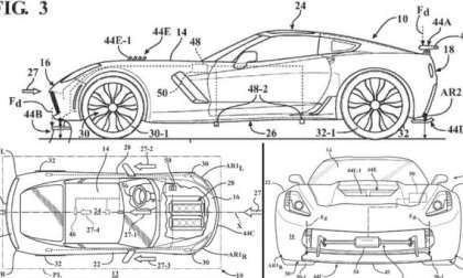 Corvette active aero patent filings