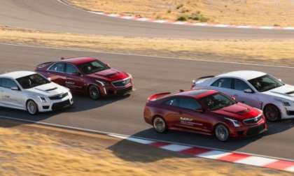 Cadillac V Series cars on the track