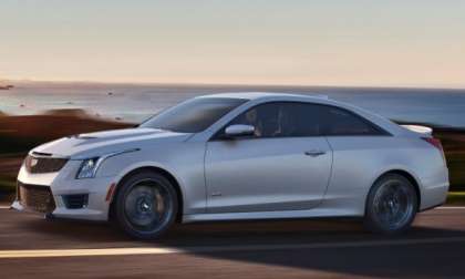 2016 cadillac ats-v coupe side