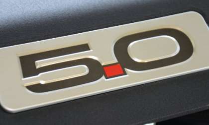 2015 Ford Mustang GT 5.0L engine badge
