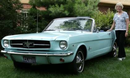 Gail Wise and her 1964 Ford Mustang