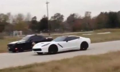 Hennessey Corvette in action