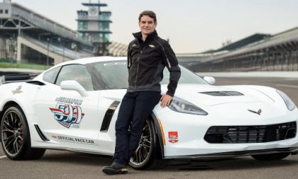 Jeff Gordon with the 2015 indy 500 corvette z06