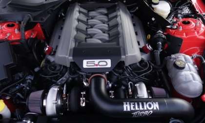 LFP Hellion Mustang engine bay