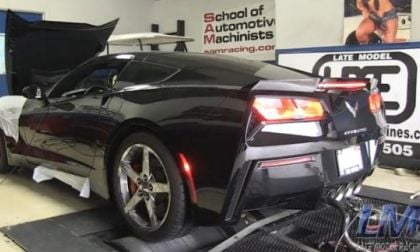 LMR Corvette on a dyno