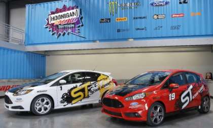 The Ford Focus ST and Ford Fiesta ST at Ken Block's HQ