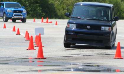 Toyota Driving Expectations drivers test a course