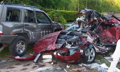Geneseo Chevy Volt crash