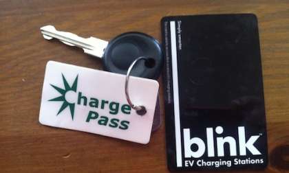 Blink and ChargePoint cards