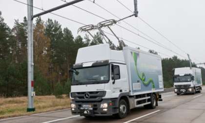 Siemens electric trucks on eHighway of the Future