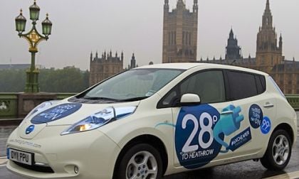 Free electric Nissan Taxi drive this past weekend in London