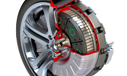Turning an electric motor into a wheel