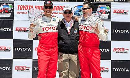 Adam Carolla wins Toyota celebrity pro race