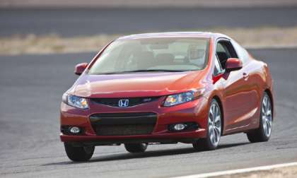 2012 Honda Civic Si Coupe on Consumer Reports recommended list