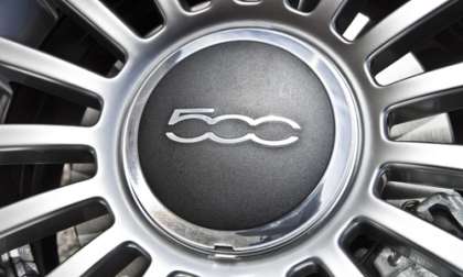 2012 Fiat 500c wheel closeup