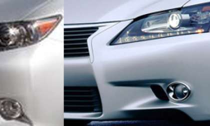 Comparison of 2013 Lexus GS and ES front fascias
