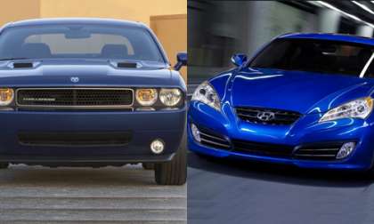 Dodge Challenger Hyundai Genesis comparison