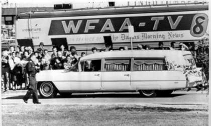 1964 Cadillac Hearse transporting JFK