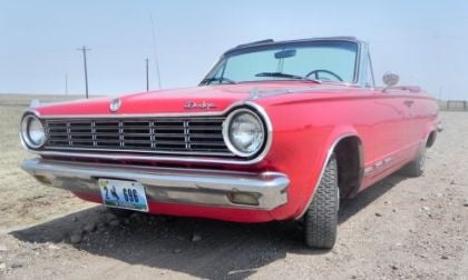 Aggressive front clip view of teh 1965 Dart