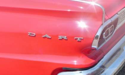 1965 Dodge Dart left-rear fender nameplate
