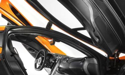 McLaren P1 cockpit detail doors open