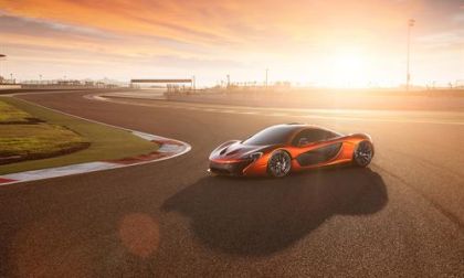 McLaren P1 on the track in Bahrain
