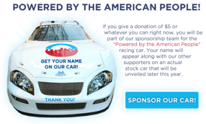 DNC Powered by the American People NASCAR